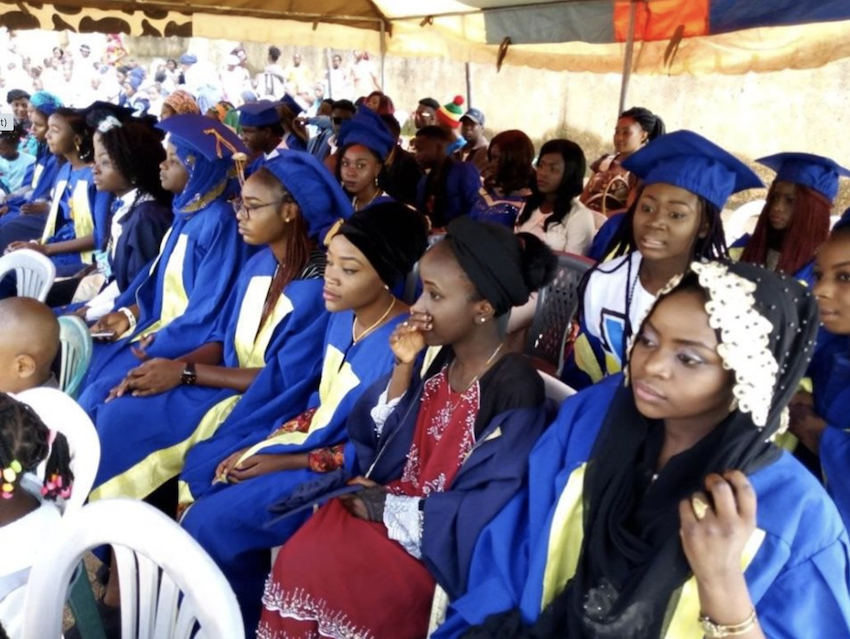 Students graduating at the Creative Minds Academy Nigeria